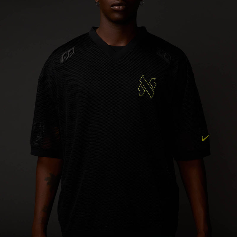 Black Mesh Short Sleeve