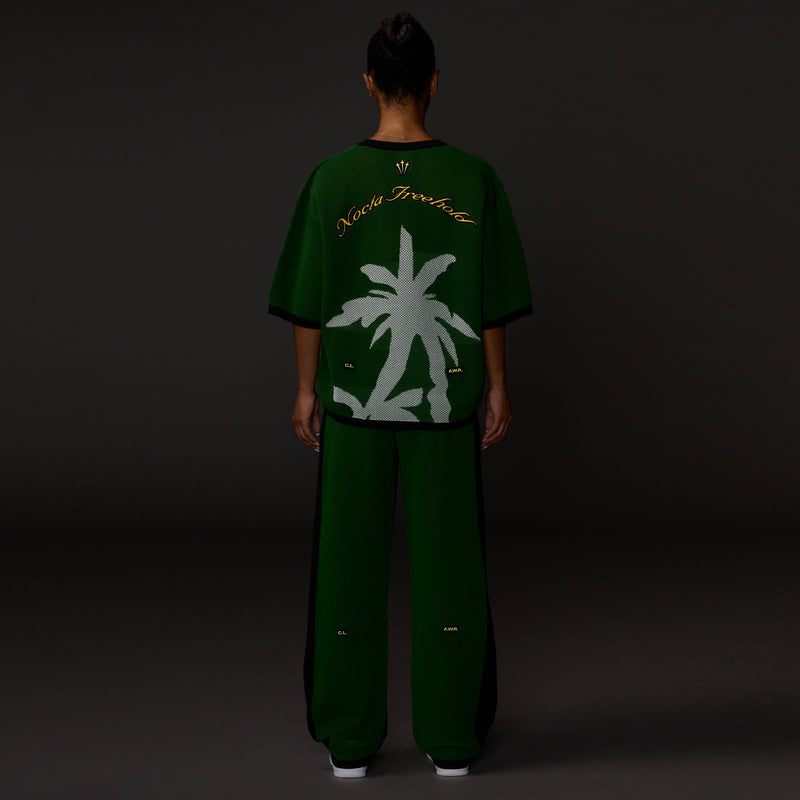 Vybz Green Knit Short Sleeve